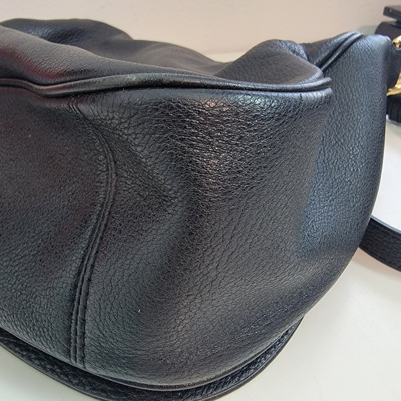 Marc Jacobs Empire City Crossbody  Messenger Bag Black Leather Flap - Picture 12 of 16